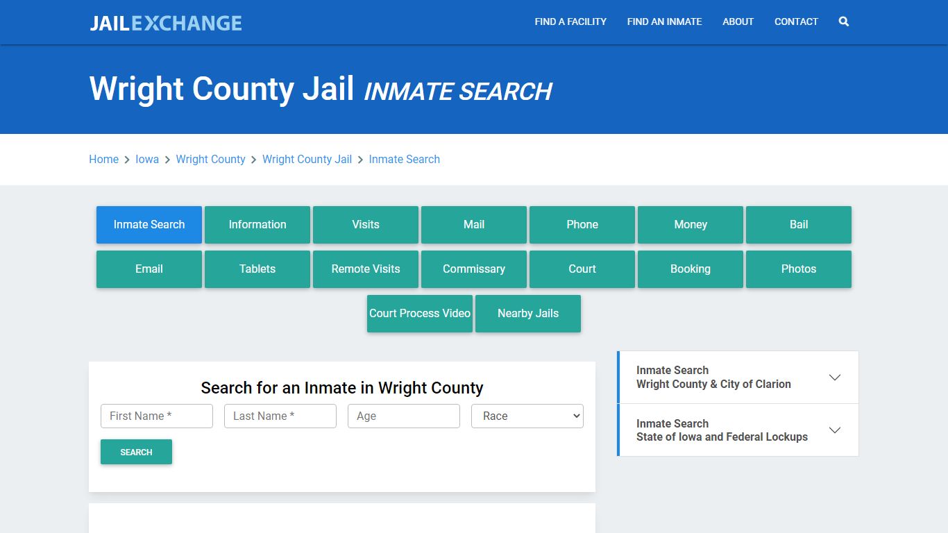 Wright County Jail, IA Inmate Search: Roster & Mugshots - Jail Exchange